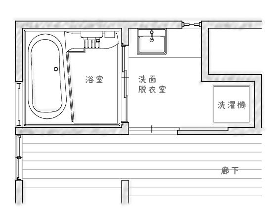 浴室間取り