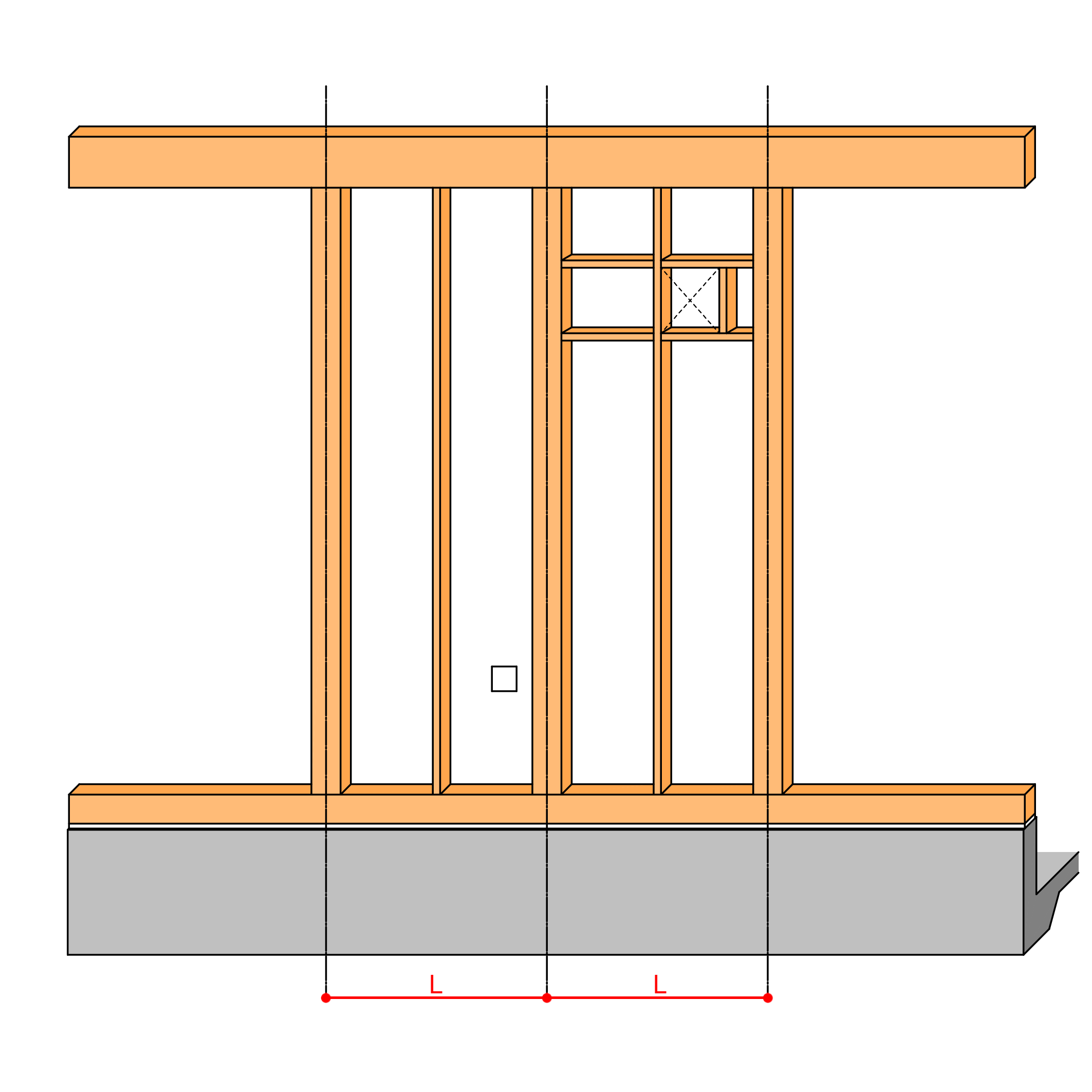 合板耐力壁の開口
